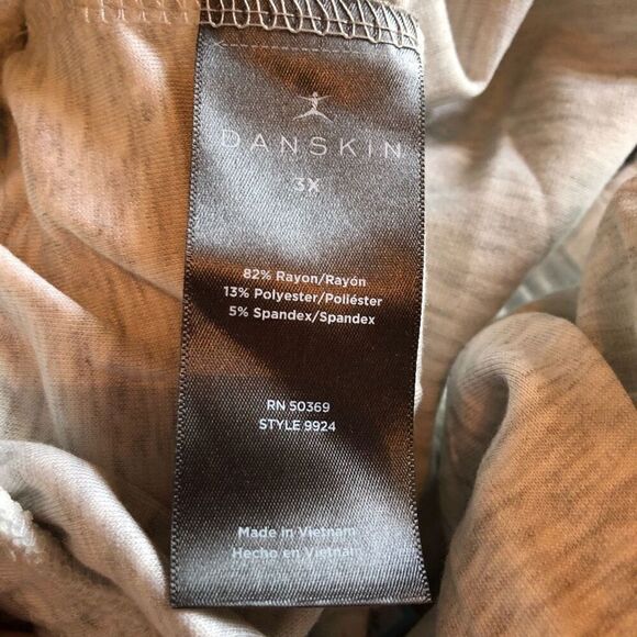 DANSKIN - NWT - L Sz 3X Scuba Pants/Lounge Pants in Oatmeal Heather. So soft! - Picture 13 of 16